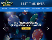 Tablet Screenshot of creeknationcasino.net